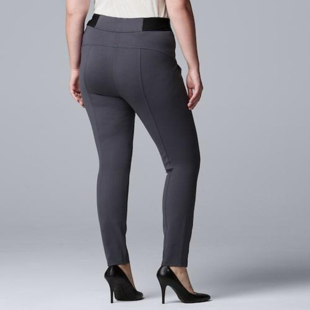 SOLD Simply Vera Wang High Waisted Skinny Pants - Picture 2 of 7